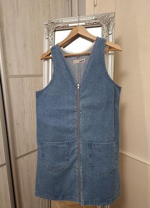 Джинсовый сарафан topshop