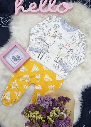Чоловичок комбез для дівчинки зайчик caramell