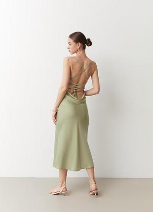 Атласна сукня silk garden stefa 3