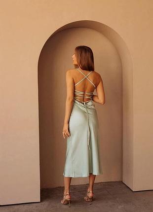 Атласна сукня silk garden stefa