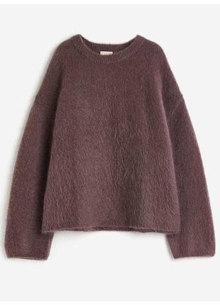 Светр жіночий h&m лімітована колекція вовна мохер фіолетовий розмір m