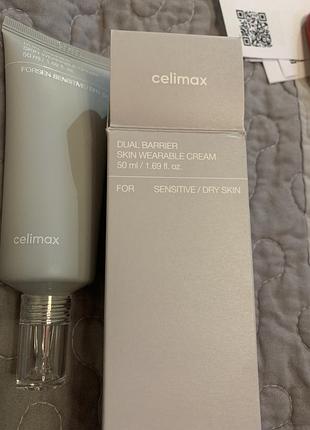 Крем для обличчя celimax dual barrier skin wearable cream 50 мл для сухої та чутливої шкіри