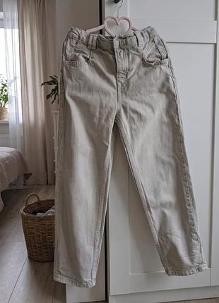 Джинси zara для дітей, бежеві, 134 см