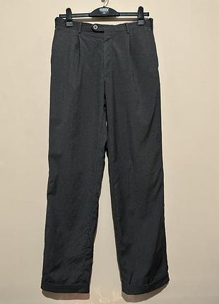Класичні вовняні брюки brioni з захипами (made in italy)