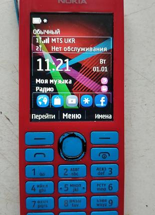 Мобільний телефон nokia 206 dual sim червоний