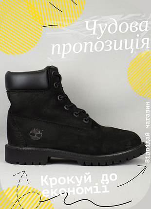Черевики жіночі timberland 6 in premium waterproof primaloft чорні шкіряні зимові взуття оригінал 36 р/23.5 см                ecco sorel panama jack