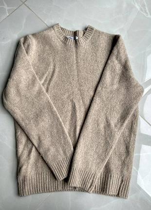 Свитер теплый шерстяной шерсть zara