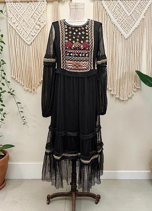 Zara, шикарна, вишита, сукня, плаття, платье, міді