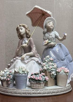 Фарфорова статуетка lladro «продавниці квітів».