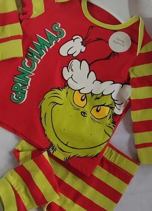 Піжама для немовлят the grinch новорічна 0-3 міс.