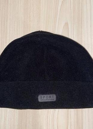 Флисовая шапка с отворотом sport collection