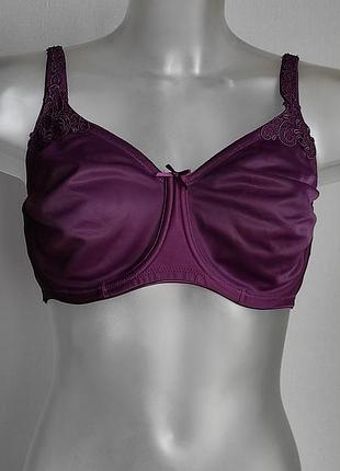 Hunkemoller бюстгальтер гладкий мінімайзер бюст бургунді марсала