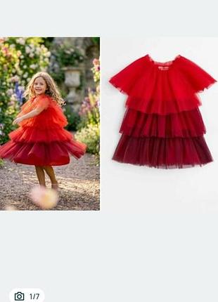 Святкова пишна сукня h&m з фатину для дівчинки