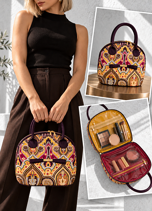 Косметичка-сумочка ted baker з візерунком пейслі та ручками