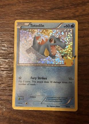 Колекційна картка pokémon totodile celebrations 16/25