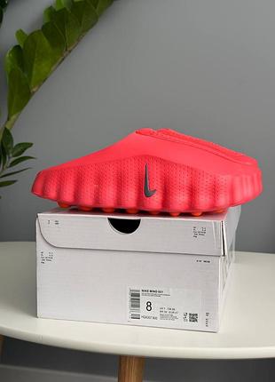 Шлепацные nike mind 001 slide solar red 5