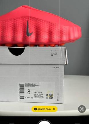 Шлепацные nike mind 001 slide solar red 6