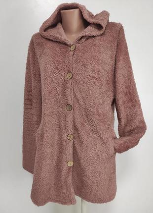 Кофта тедді на гудзиках  xl/xxl ог 126-130 см