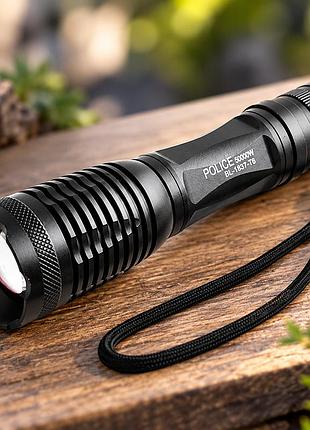 Фонарик ручной аккумуляторный bailong bl-1837-t6 / фонарик cree xm-l t6 5 режимов zoom