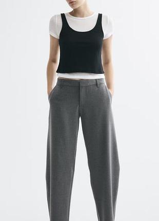 Сірі базові брюки h&m