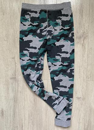 Піжамні камуфляжні штани, на хлопчика, 8-9 років, marks&spencer