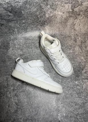 Оригінальні дитячі кросівки nike court borough low 2 на липучці