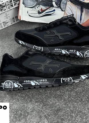 ❄️ кросівки premiata mick black хутро