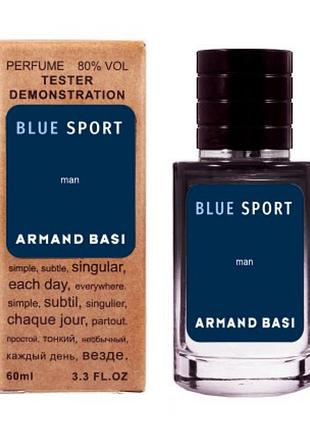 Тестер armand basi blue sport man, 60 мл