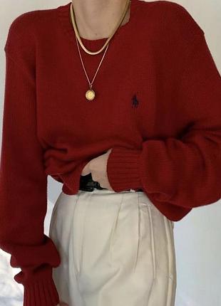 Джемпер polo ralph lauren червоний