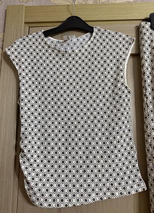 🥰костюм топ + брюки h&m m 5