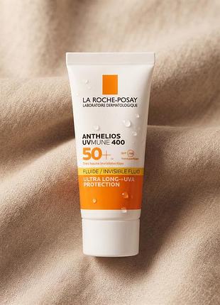 Солнцезащитный флюид для лица la roche-posay anthelios uvmune 400 spf 50+, пробник (3 мл)