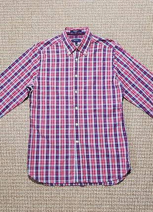 Gant poplin fittedgen shirt сорочка картата оригінал (l)