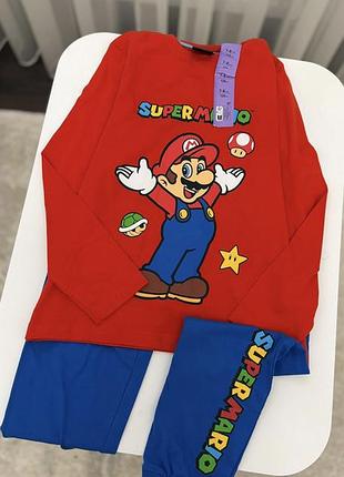 Яскрава піжама/домашній одяг з героєм supermario ⭐️💙