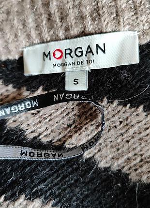 Теплый свитер с вырезом на спинке morgan 6