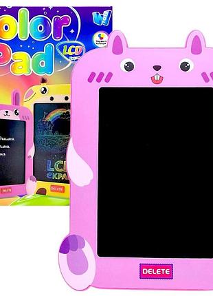 Дитячий планшет для малювання w toys color pad 8.4 дюйма рожевий