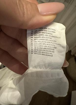 Стильна льняна сорочка h&m 4