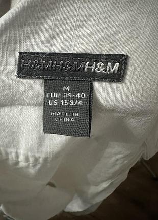 Стильна льняна сорочка h&m 3