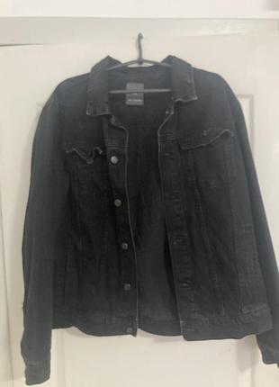 Куртка джинсова primark чорна 2xl