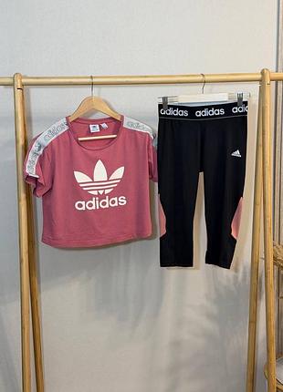 Лосини та футболка adidas жіночі  •розмір s