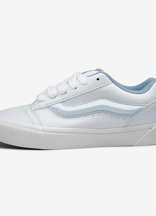 Кросівки vans knu skool leather blue white