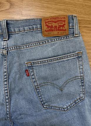 Джинси levi's 502 блакитні w32 l32 бавовна