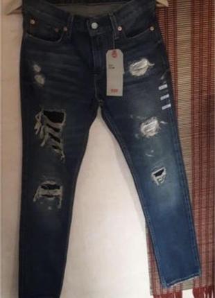 Чоловічі джинси levi's 511 slim fit, сині, w29 l32