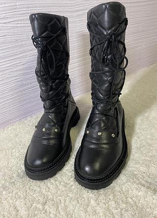 Bally gaelle-q женские кожаные сапоги р39 25 см оригинал