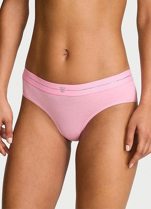 Трусики жіночі victoria's secret рожеві з еластичним поясом, розмір m