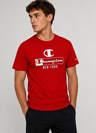 Champion футболка мужская хлопковая красная xs s (12345863-51)