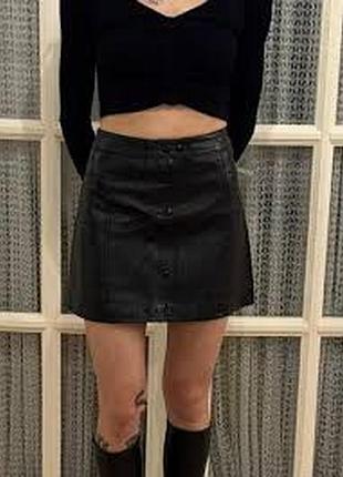 Стильная кожаная юбка h&amp;m eur406912