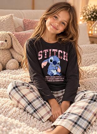 Піжама m&s disney stitch стіч 6–7 років, зріст 122 см, бавовна, штани і кофта