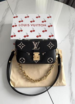 Louis vuitton pochette metis east west black