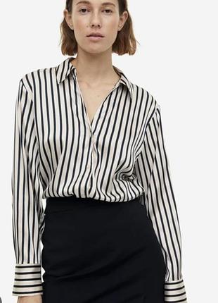 Блузка атласна h&m