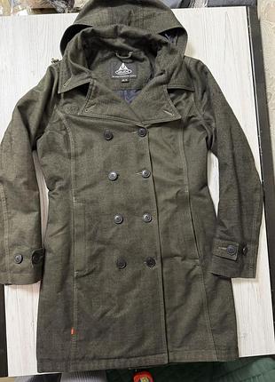 Жіноче водонепроникне технологічне пальто-плащ vaude mandal coat (мембрана ceplex active), р.s